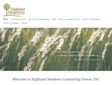 Tablet Screenshot of highlandmeadowscc.com